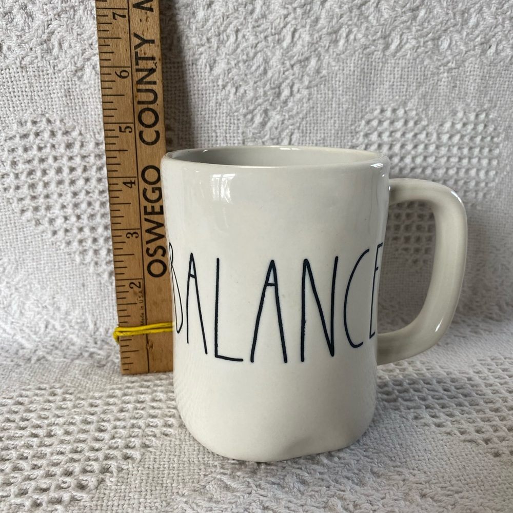 Rae Dunn “Balance” mug